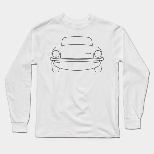 Triumph Spitfire outline graphic (black) Long Sleeve T-Shirt